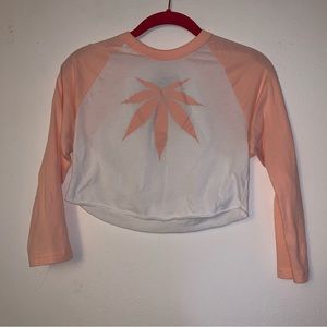 American Apparel crop top raglan sleeve top